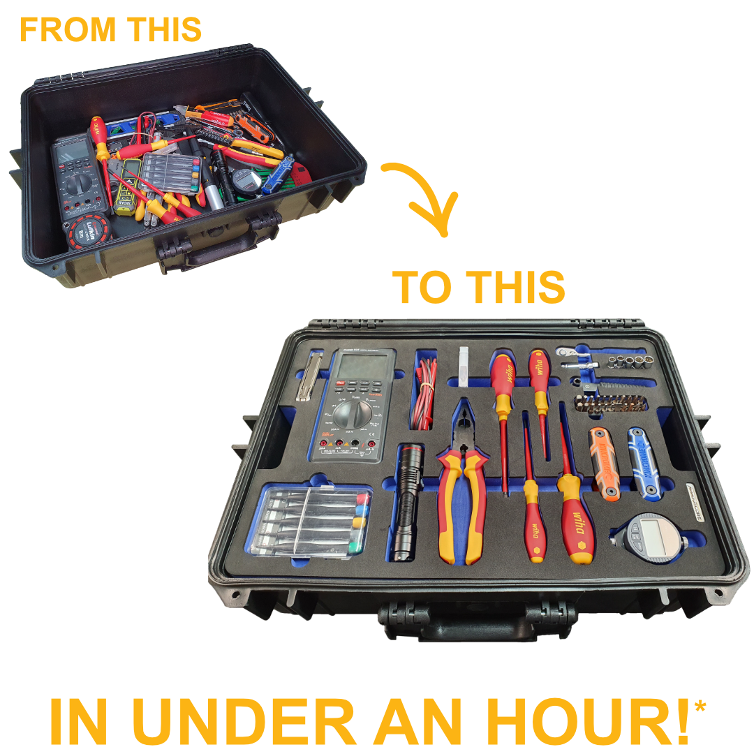 Electro-Mechanical Case, Before-After-1hr Design Process